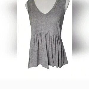T.La Heather Gray V-Neck Tank Top